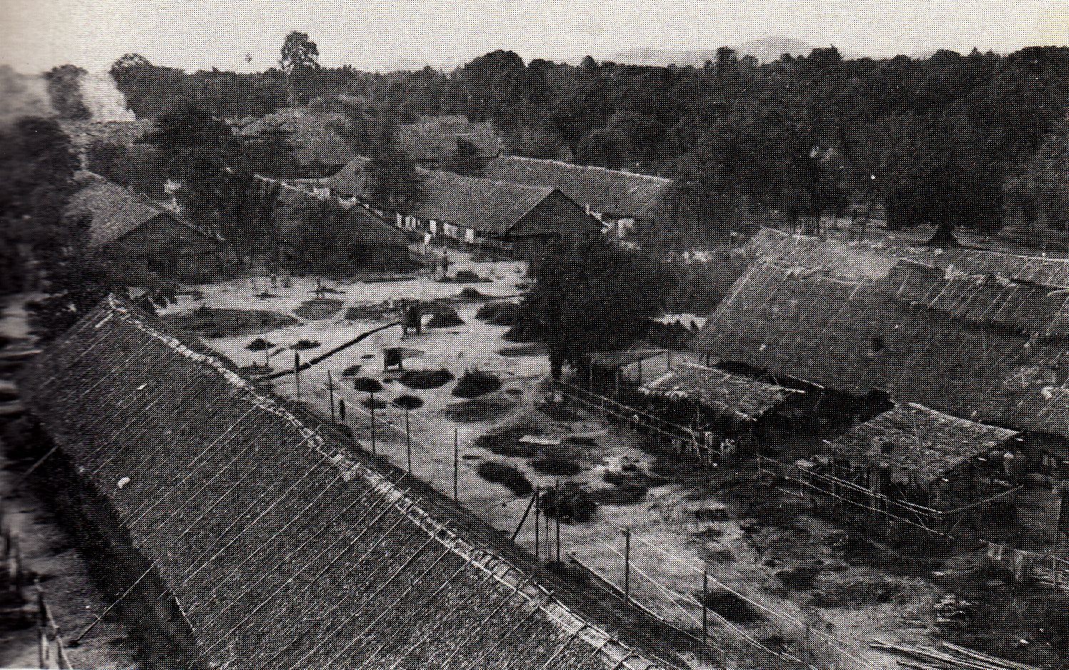 A barracks style camp in Thailand (Imperial War Museum)